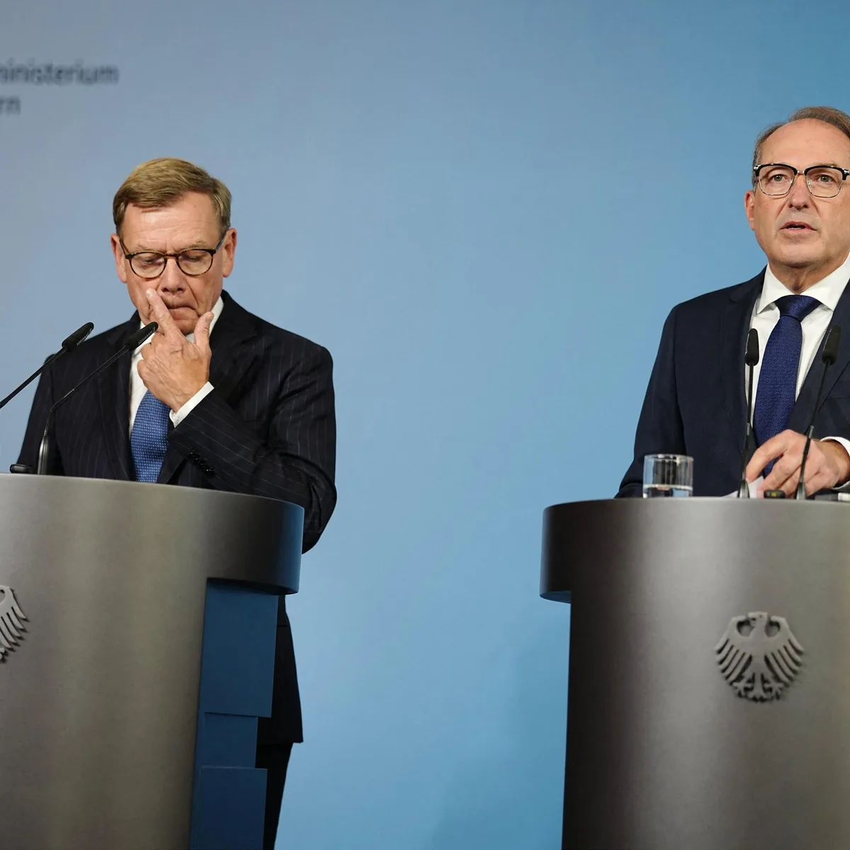 Pressekonferenz - Drohnen-Vorfall in Leipzig: Bundesregierung macht Russland verantwortlich - Russisches Generalkonsulat in Bonn wird geschlossen