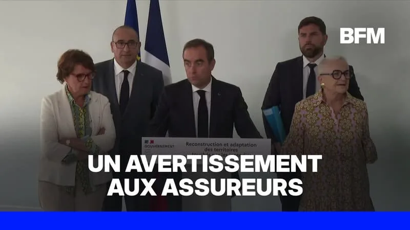 Incendies: "Nous nous sommes fait engueuler à la place des assureurs", déclare Sébastien Lecornu