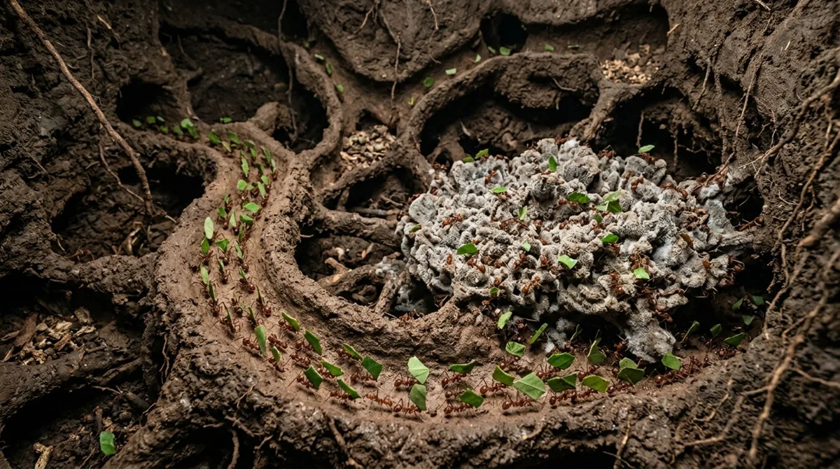Quando humanos começaram a plantar há cerca de 10.000 anos, formigas já cultivavam fungos havia milhões: a agricultura desses insetos começou há 66 milhões de anos, após a extinção dos dinossauros