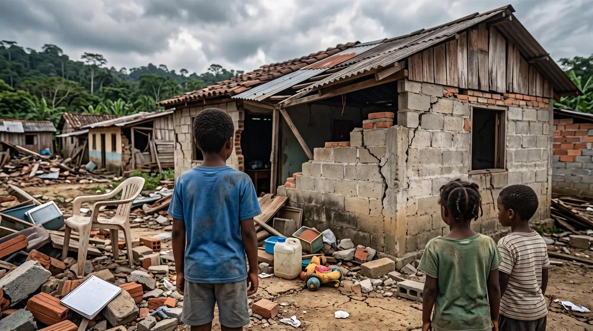 Un mes después del terremoto en Colombia estos son riesgos invisibles para la infancia: más de 300.000 niños están expuestos a separación familiar, violencia, desescolarización y reclutamiento