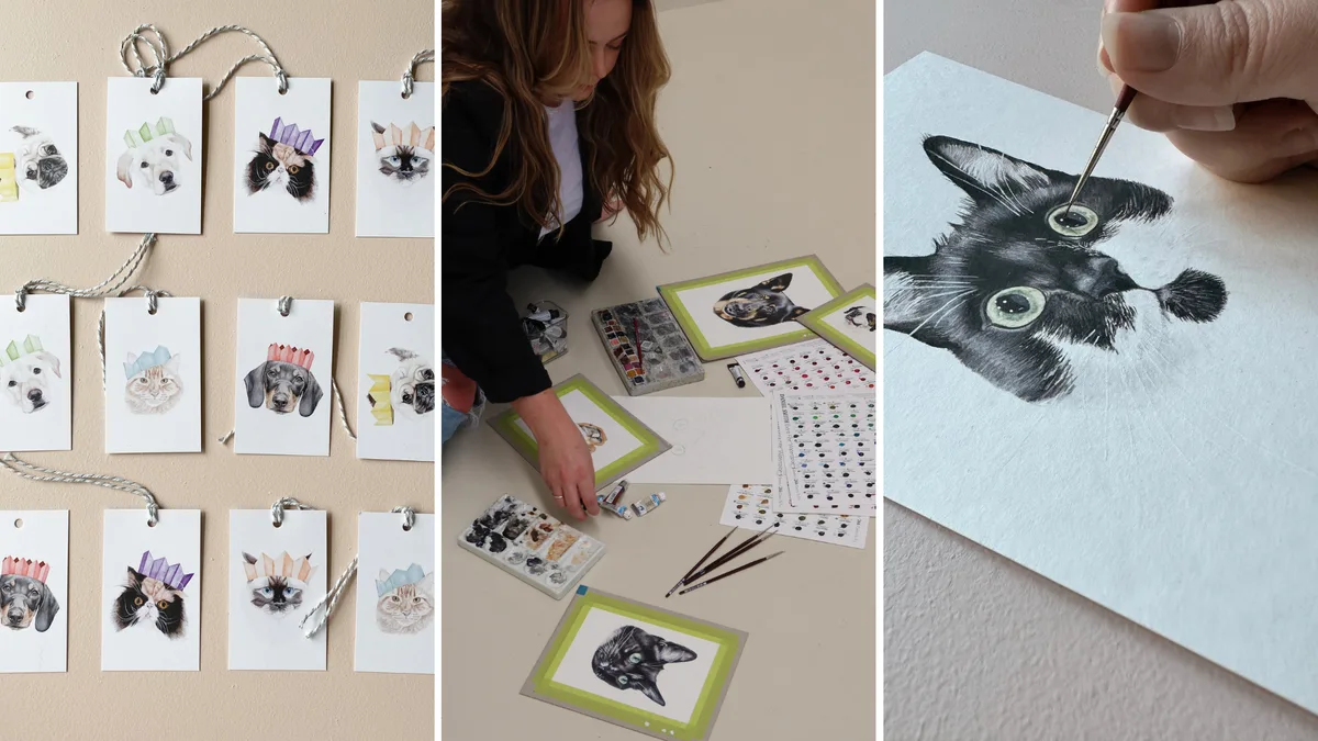 Fur parents rush to create lifelong keepsake with local artist before she takes her art worldwide
