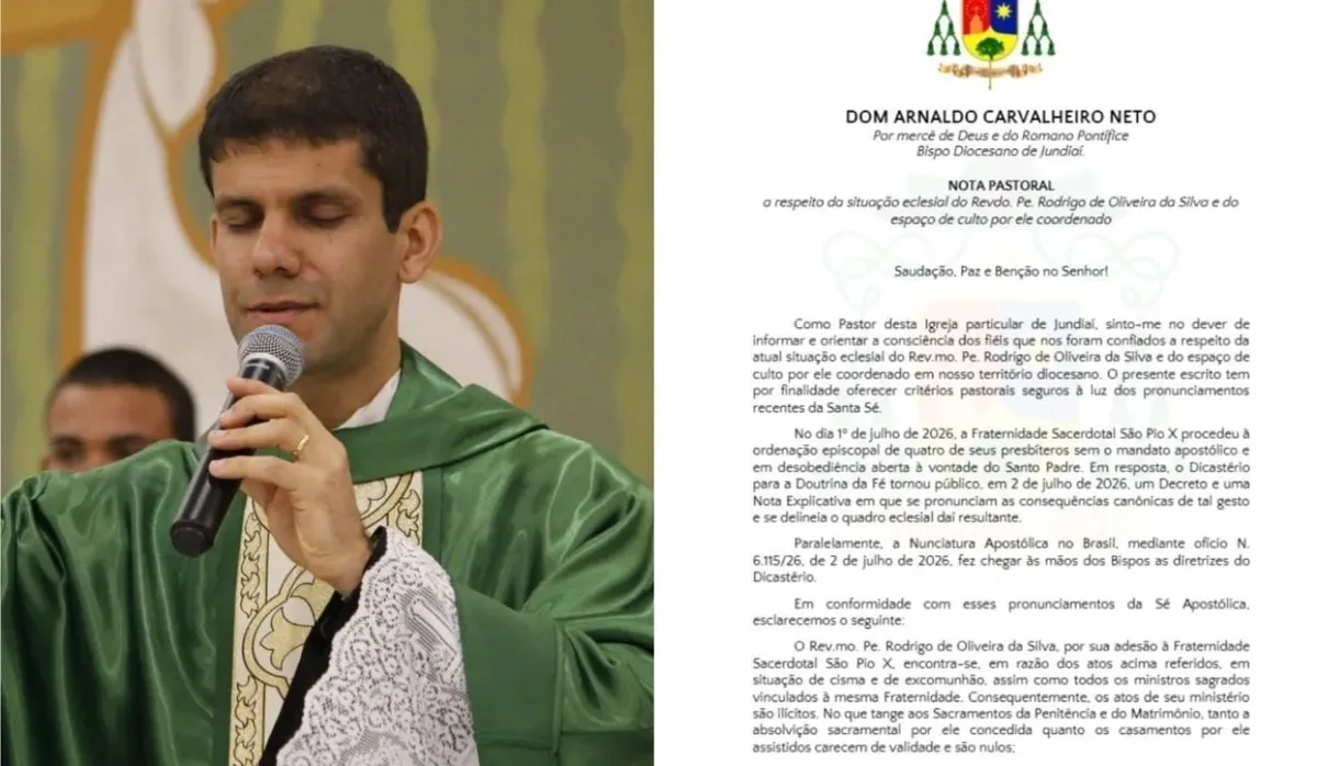 Padre ligado a grupo conservador é excomungado; Igreja invalida confissões e casamentos
