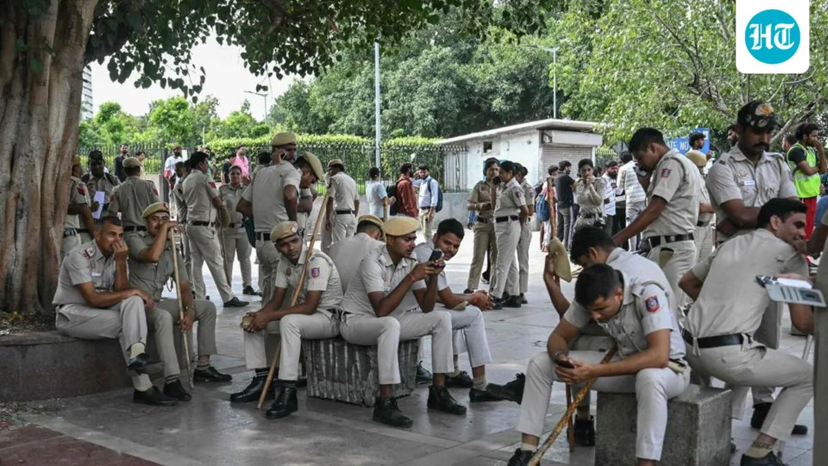 Heavy security deployment continues across central Delhi a day after ‘Lehra Do Tiranga’ protest