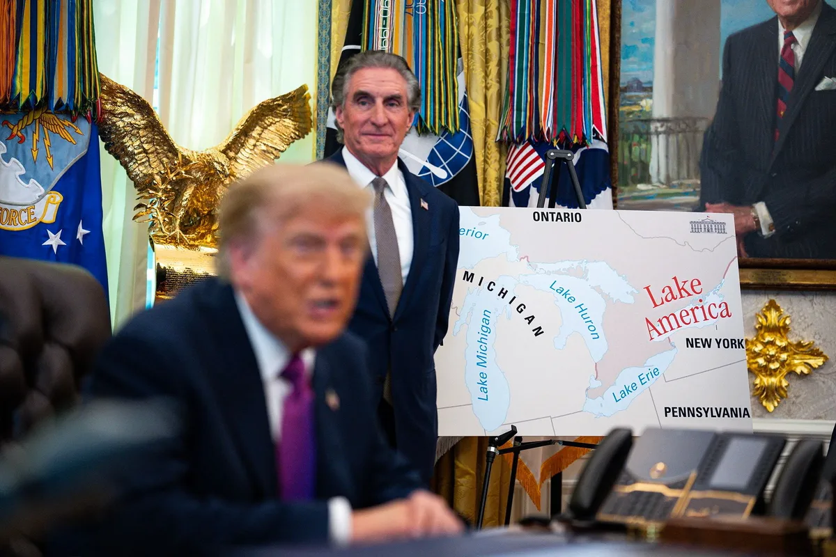 Golfe, lac, montagne… Comment Trump réécrit à sa guise la carte de l’Amérique