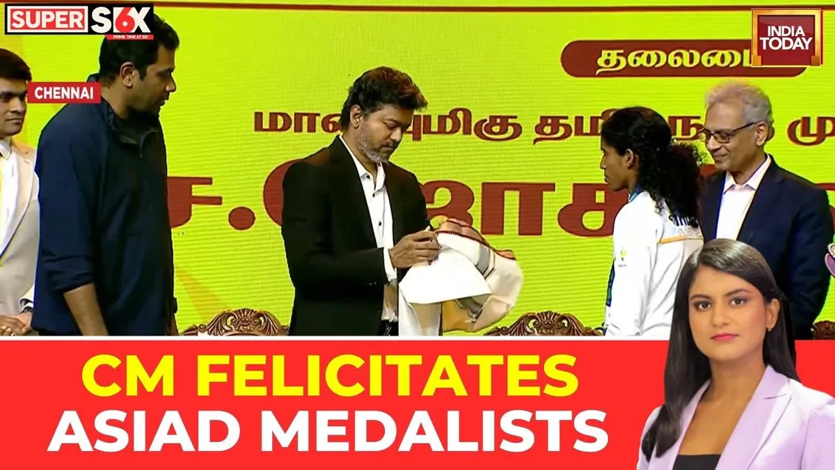 Tamil Nadu Asian Games Winners Felicitated Amid Big Medal Haul