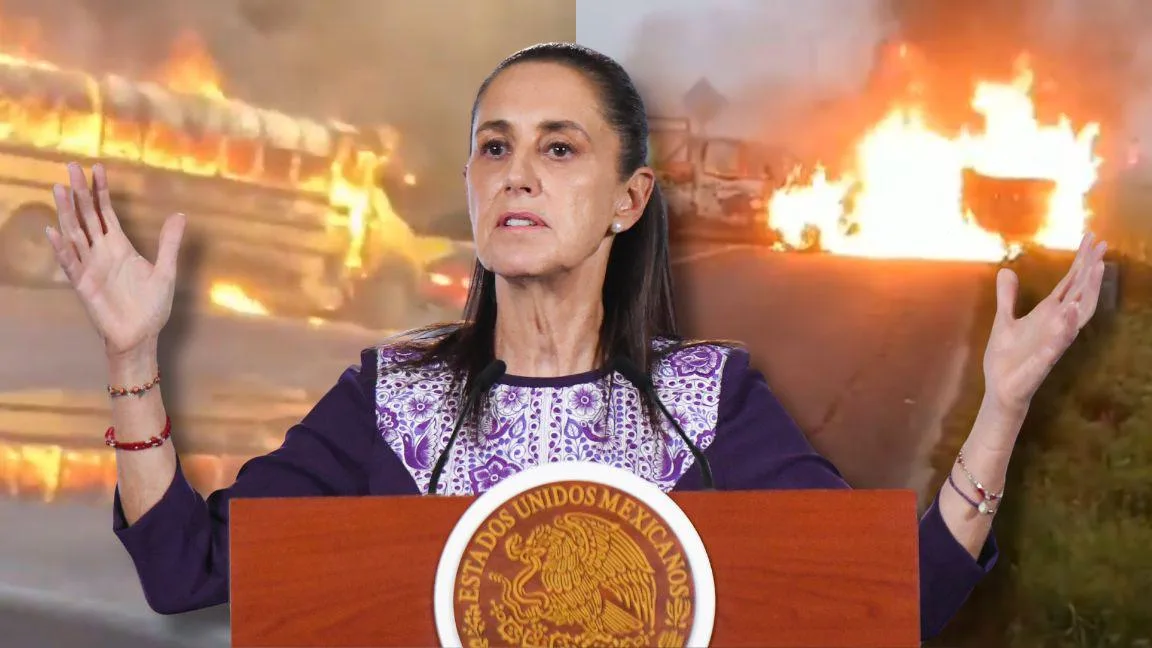 Narcobloqueos en Michoacán derivan de operativo para detener objetivos prioritarios: Sheinbaum