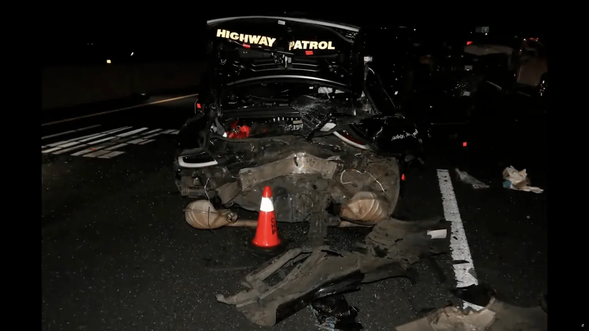 Tesla driver says he was asleep and using FSD when he crashed into highway patrol cars