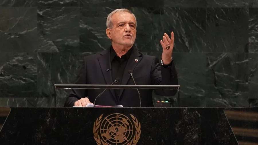 Iran president tells UN ‘we will never bow our head' as US walks out
