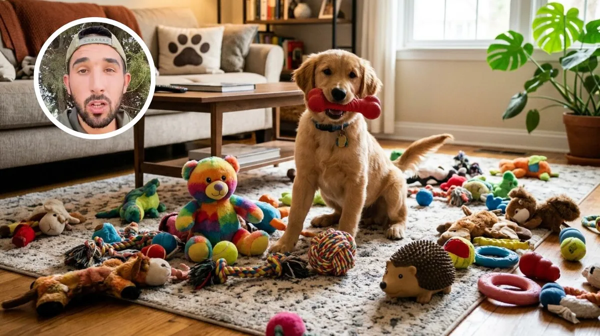 Alberto Sanz, adiestrador canino: “Cometemos el error de comprarles juguetes a los perros y dejárselos en casa a su disposición”