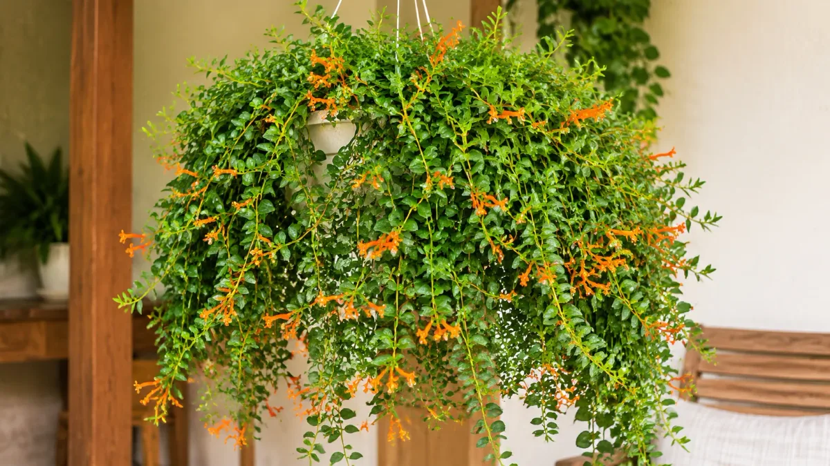 Columéia-Peixinho: 6 cuidados que ajudam essa planta de folhas verdes e flores alaranjadas a criar uma cascata mais cheia sem deixar os ramos espaçados