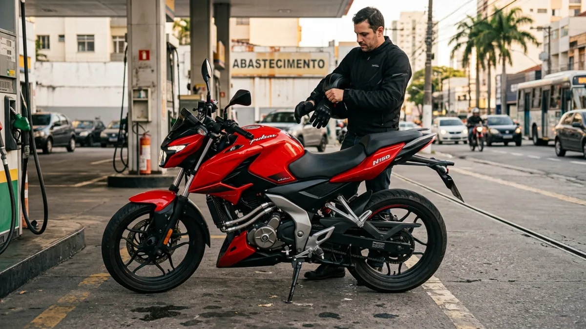 Por R$ 16.500, moto de 150 cc mostra chamadas no painel, carrega o celular e oferece três anos de garantia