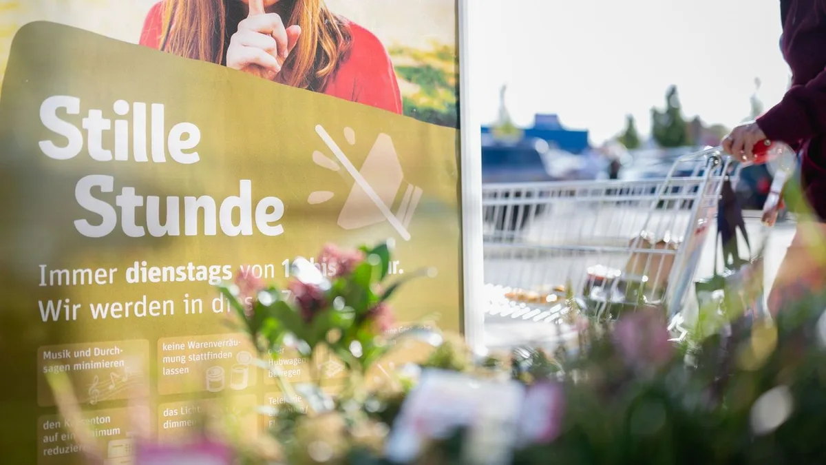 „Stille Stunde“: Wenn es im Supermarkt still wird