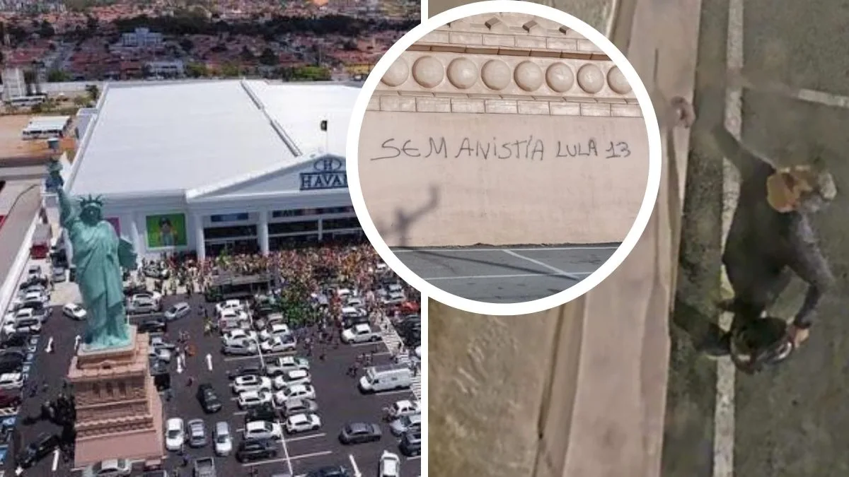 Onde fica a Estátua da Havan pichada em menos de 1 minuto por vândalo e que fez Luciano Hang oferecer R$ 10 mil de recompensa