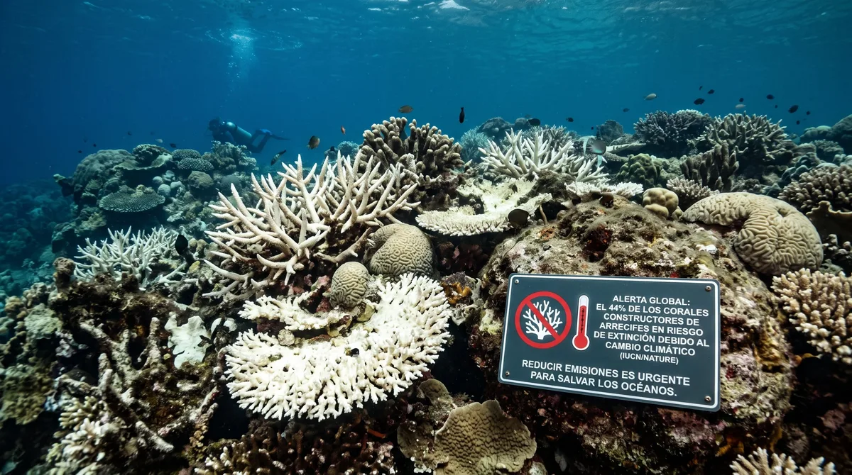 El 44 % de los corales que forman arrecifes podría desaparecer: la advertencia sobre el impacto del cambio climático