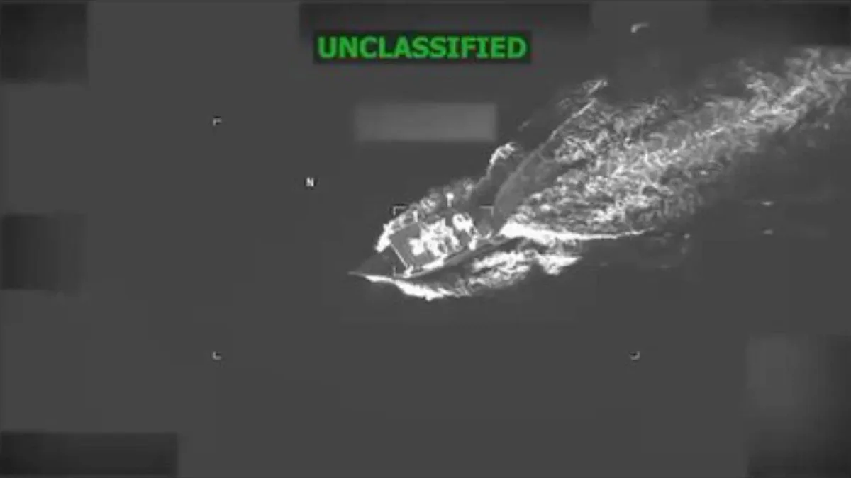 US military says it struck suspected drug-trafficking vessel, 4 killed