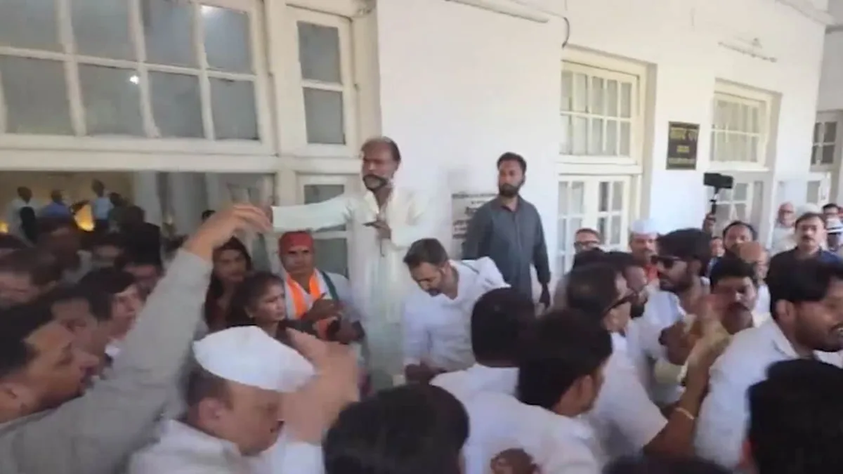On Camera, Congress Workers Fight On Day 1 Of Aradhana Misra As UP Chief