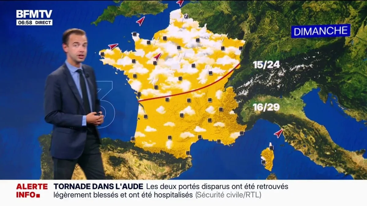 Des orages faibles à modérés sur une partie de la France: la météo du mardi 25 août
