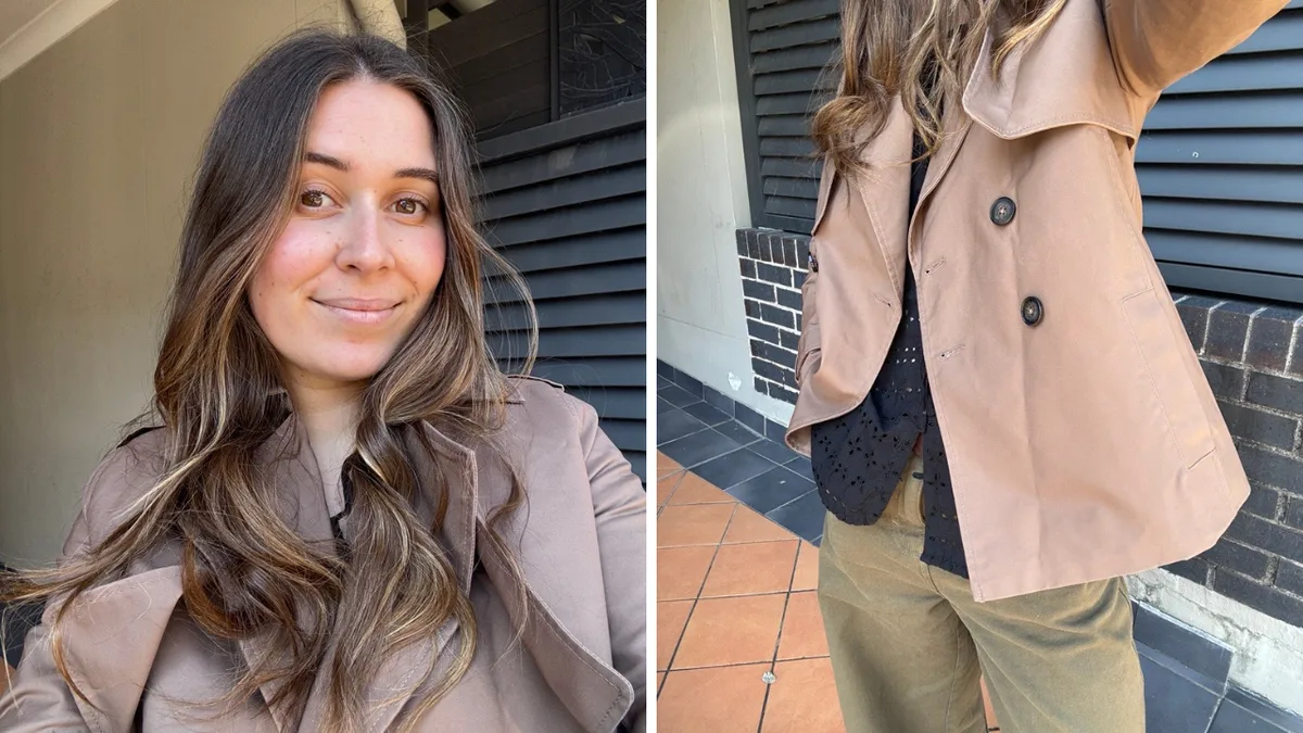 David Jones just dropped a trending cropped trench jacket that everyone is reaching for this spring