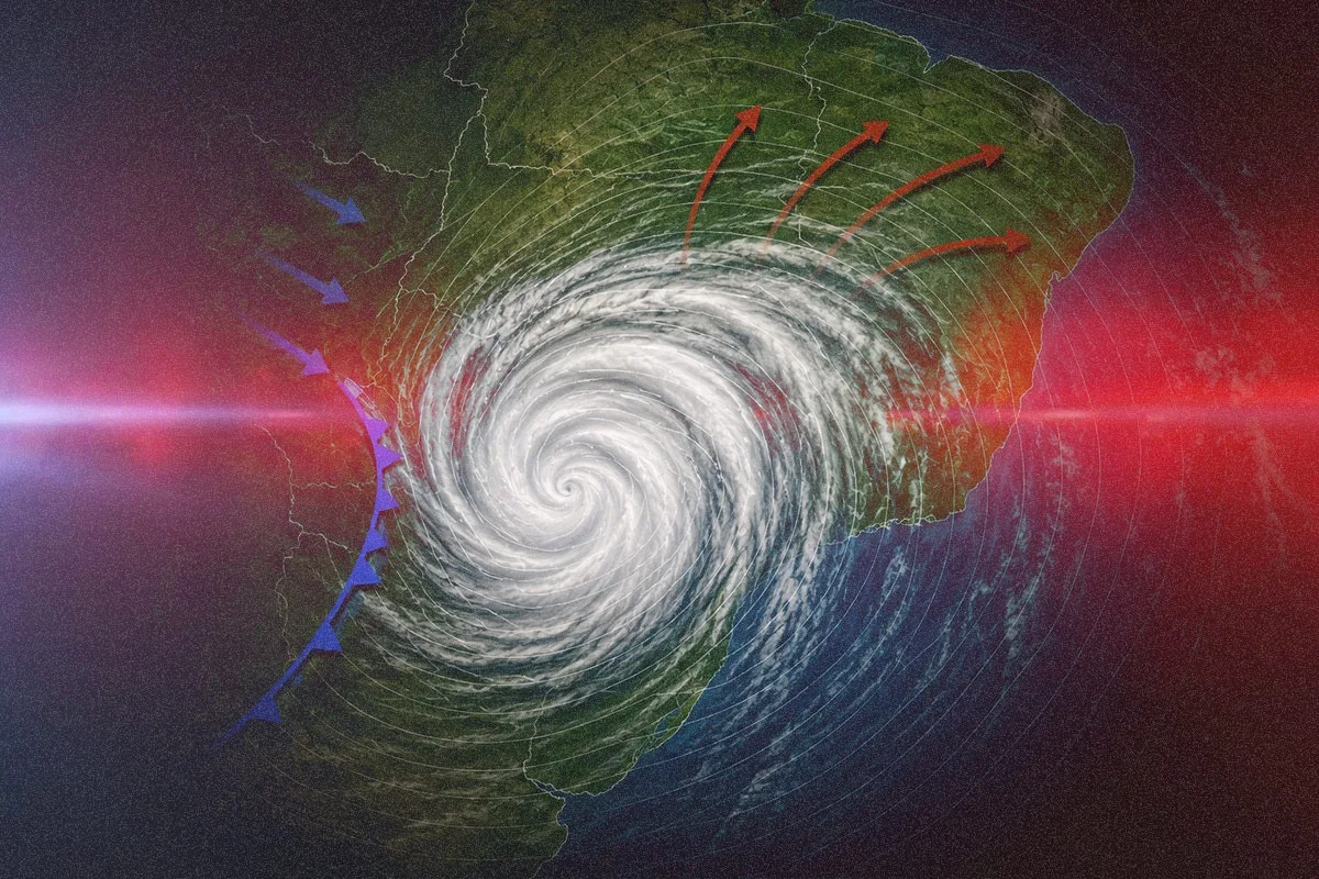 Inmet alerta para ciclone no Sul e mudança no tempo em diferentes regiões