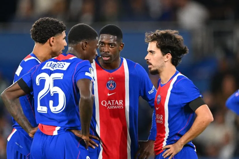 Ousmane Dembélé et Nuno Mendes de retour au Campus PSG avant le match contre Manchester City