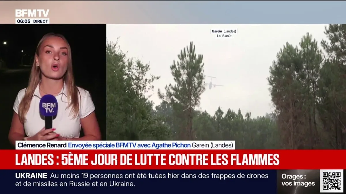 Incendie dans les Landes: une cinquantaine de personnes évacuées ont pu rentrer chez elles