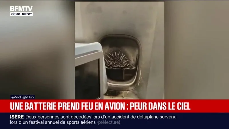 Risque d'incendie: pourquoi les batteries externes sont-elles si dangereuses à bord des avions?