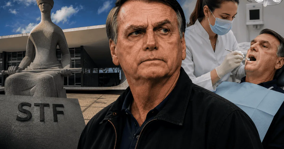 Bolsonaro pede ao STF para ir ao dentista