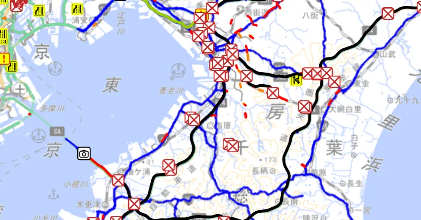 千葉の「通れた道」、JARTIC地図で確認可能に トヨタやホンダなど5社のデータを集約