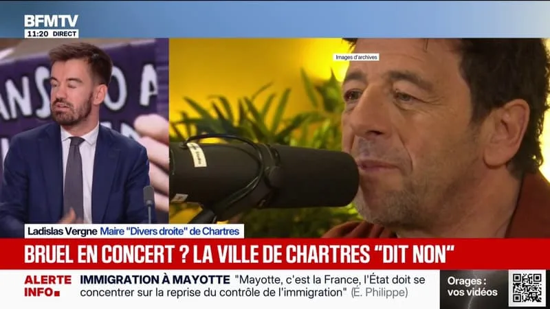 Concert de Patrick Bruel à Chartres: "Il n'y a pas de contrat qui a été signé", assure le maire de la commune