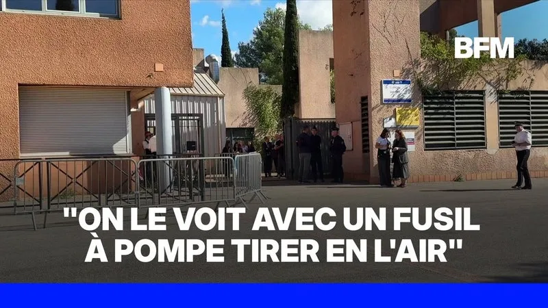 Principal blessé dans un collège d'Aubagne: "Dès que j'ai vu le sang, je suis sorti du collège", raconte un élève