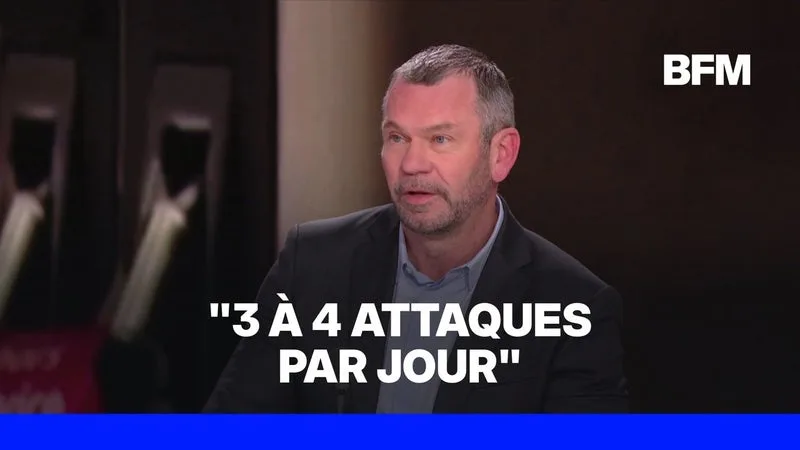 Cyberattaque de supermarchés: Thierry Cotillard, président du groupement Les Mousquetaires, évoque "3 à 4 cyberattaques par jour"