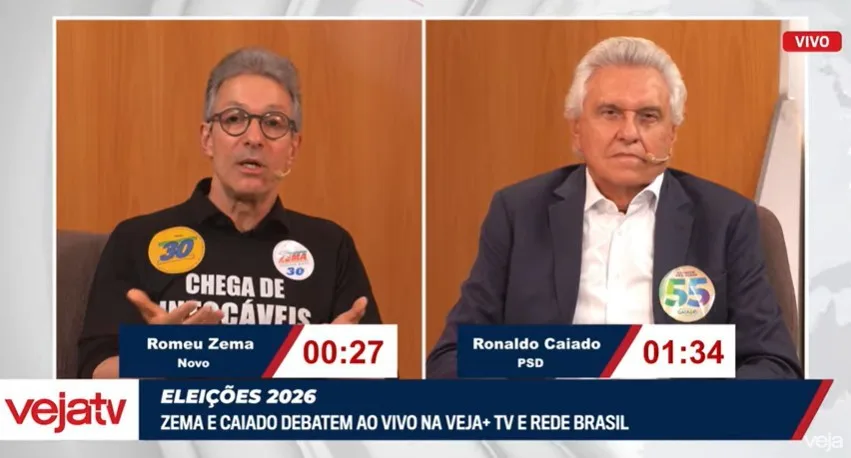 Zema e Caiado miram Lula e Flávio em debate: ‘É como apostar no tigrinho’