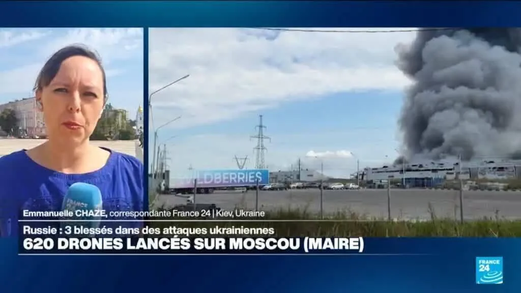 L'Ukraine a lancé 620 drones sur la région de Moscou, selon les autorités russes