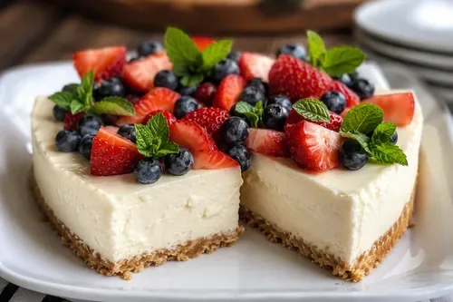 Three-ingredient microwave cheesecake for an easy make-ahead Sunday dessert