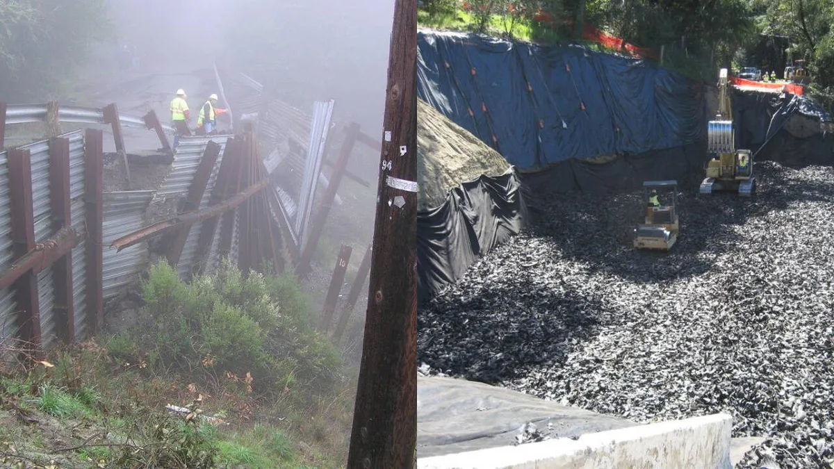 California rebuilt a failed road with 330,000 waste tyres and saved $300,000