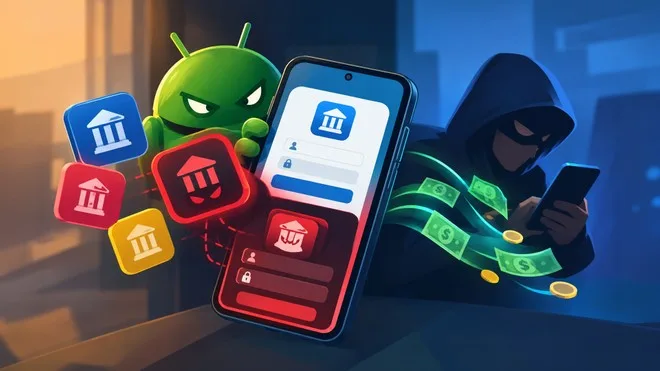 Novo vírus troca app do banco por versão falsa no seu celular Android