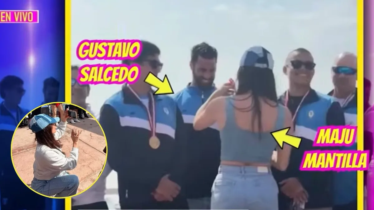 Maju Mantilla fue captada premiando a Gustavo Salcedo y las imágenes reavivan las preguntas sobre su situación sentimental