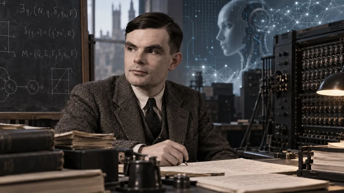 Alan Turing, matemático, anticipó en 1950: “Las máquinas competirán con los hombres en todos los campos puramente intelectuales”