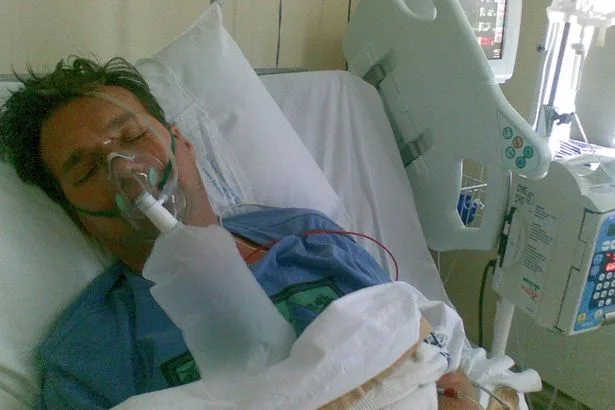Dad was given months to live after doctors found tumour 'the size of a small baby'