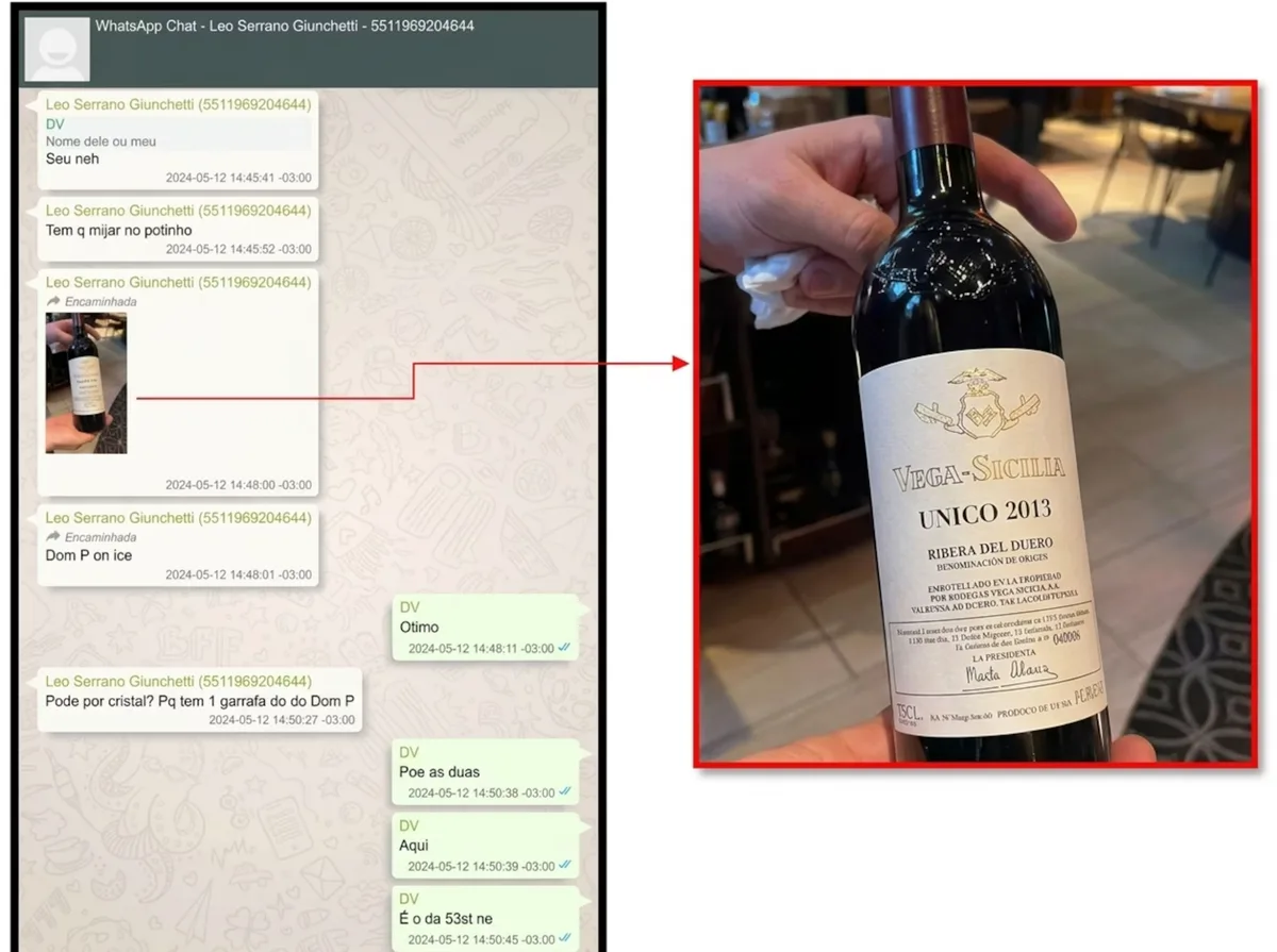 Churrascada, feijoada e vinho de R$ 6 mil: a relação entre Vorcaro e Castro