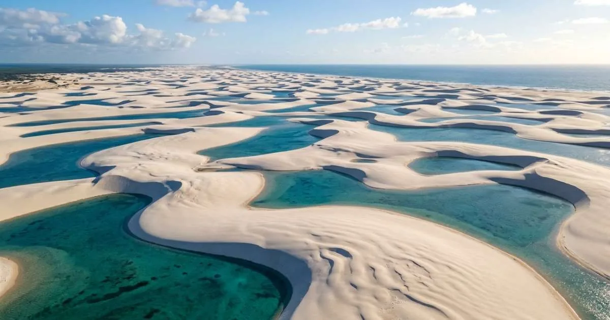 Dunas brancas que avançam por quilômetros e lagoas de água doce formadas entre a areia: o parque maranhense de mais de 156 mil hectares que se tornou Patrimônio Natural da Humanidade em 2024 e reúne influências da Amazônia, Cerrado e Caatinga