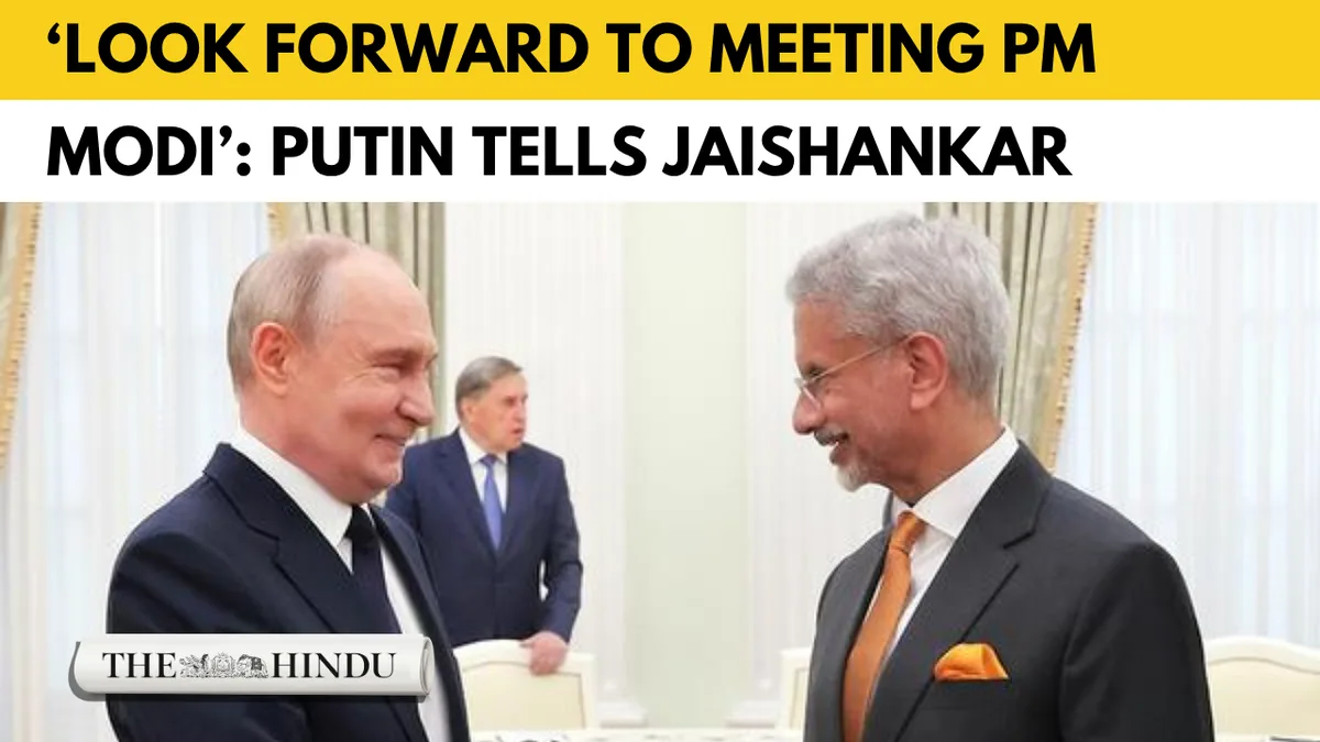 Watch: Jaishankar, Putin discuss trade and economic ties in Moscow