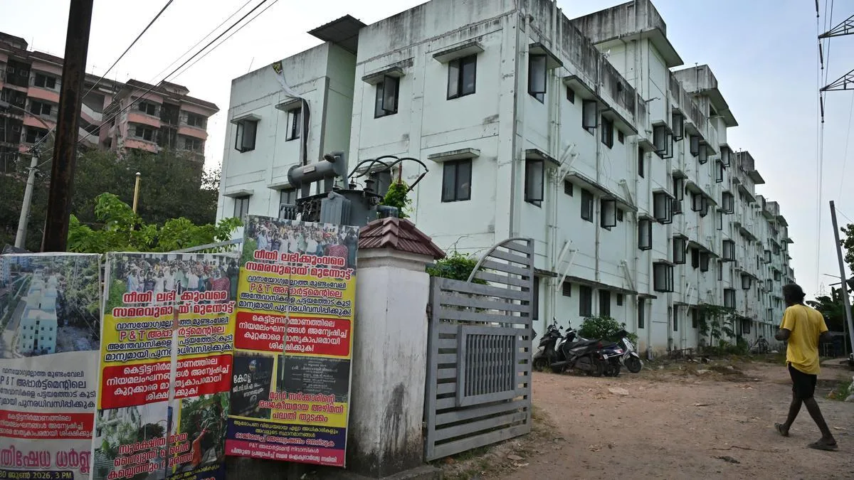 Keralam child rights commission files case over plight of students in leaky P&T Apartment Complex in Mundamveli