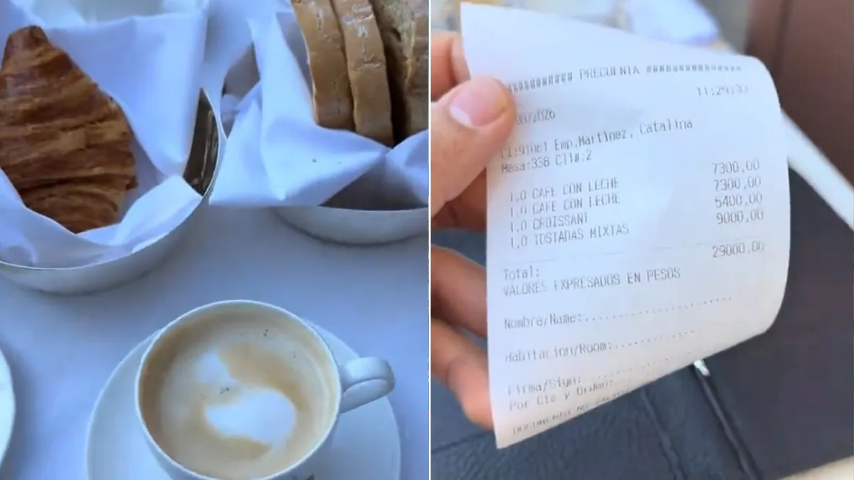 Merendó en el Palacio Duhau y pidió dos cafés con tostadas y un croissant: cuánto gastó