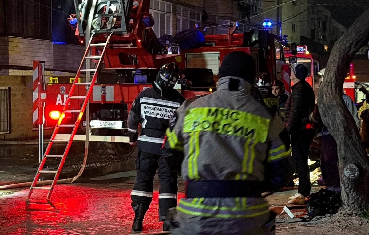 Warehouses catch fire in Dagestan after UAV debris fall