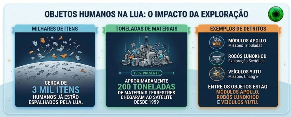 Lua pode se tornar depósito de lixo? Colisão de foguete da SpaceX acende alerta