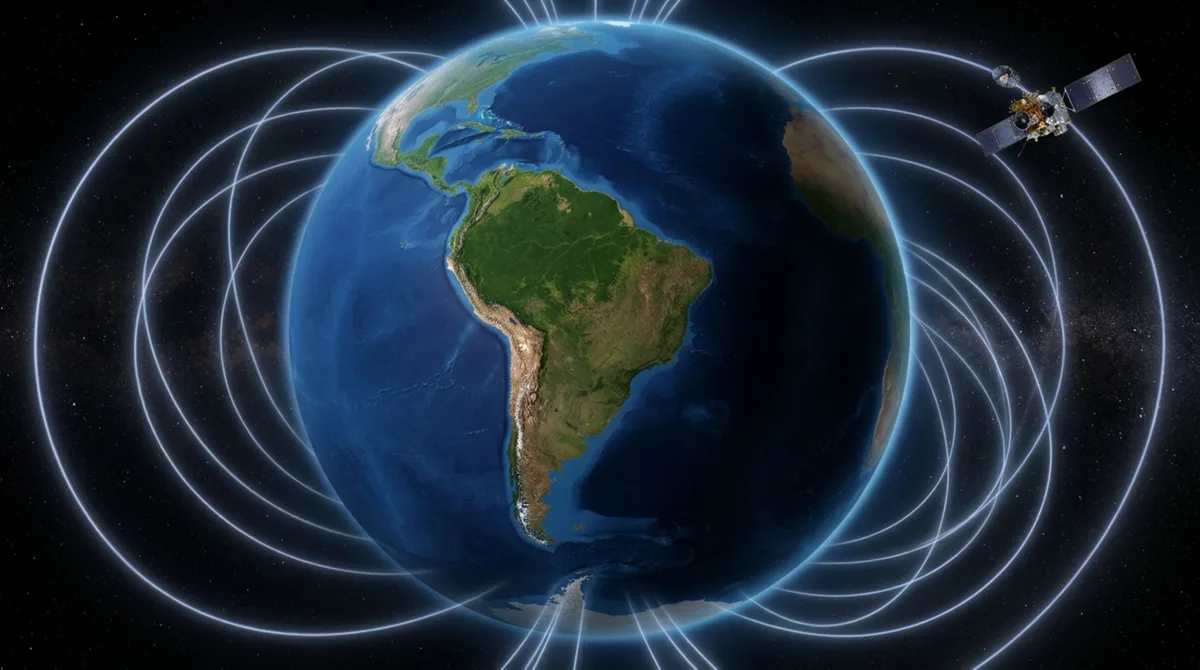 A fenda magnética no céu do Brasil que faz satélites desligarem sistemas ao passar pela região