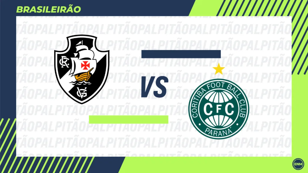 Vasco x Coritiba: prováveis escalações, onde assistir, como chegam e palpite