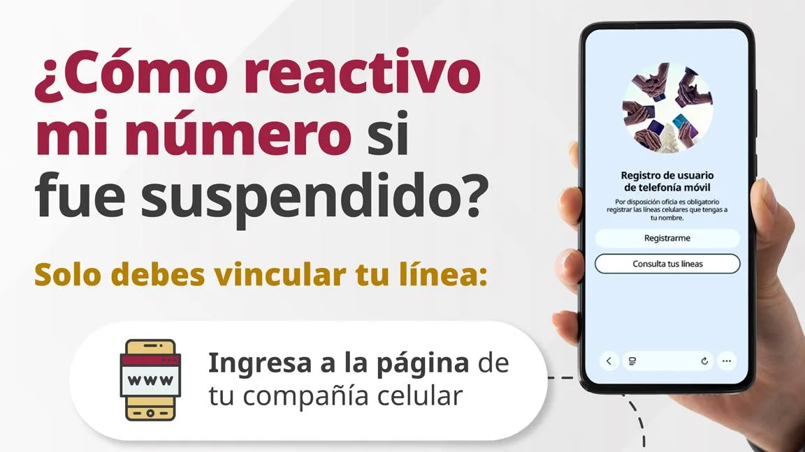 ¿La CRT suspendió tu línea?... puedo perder mi número si no me registré