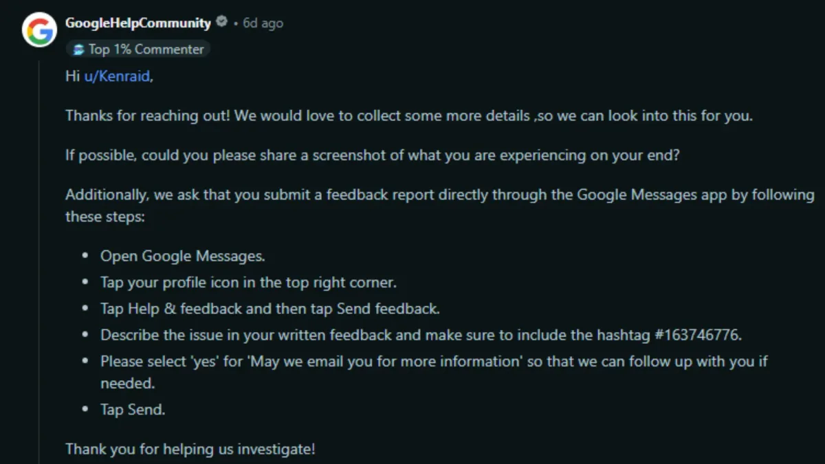 Bug no Google Mensagens envia segredos íntimos para contatos aleatórios